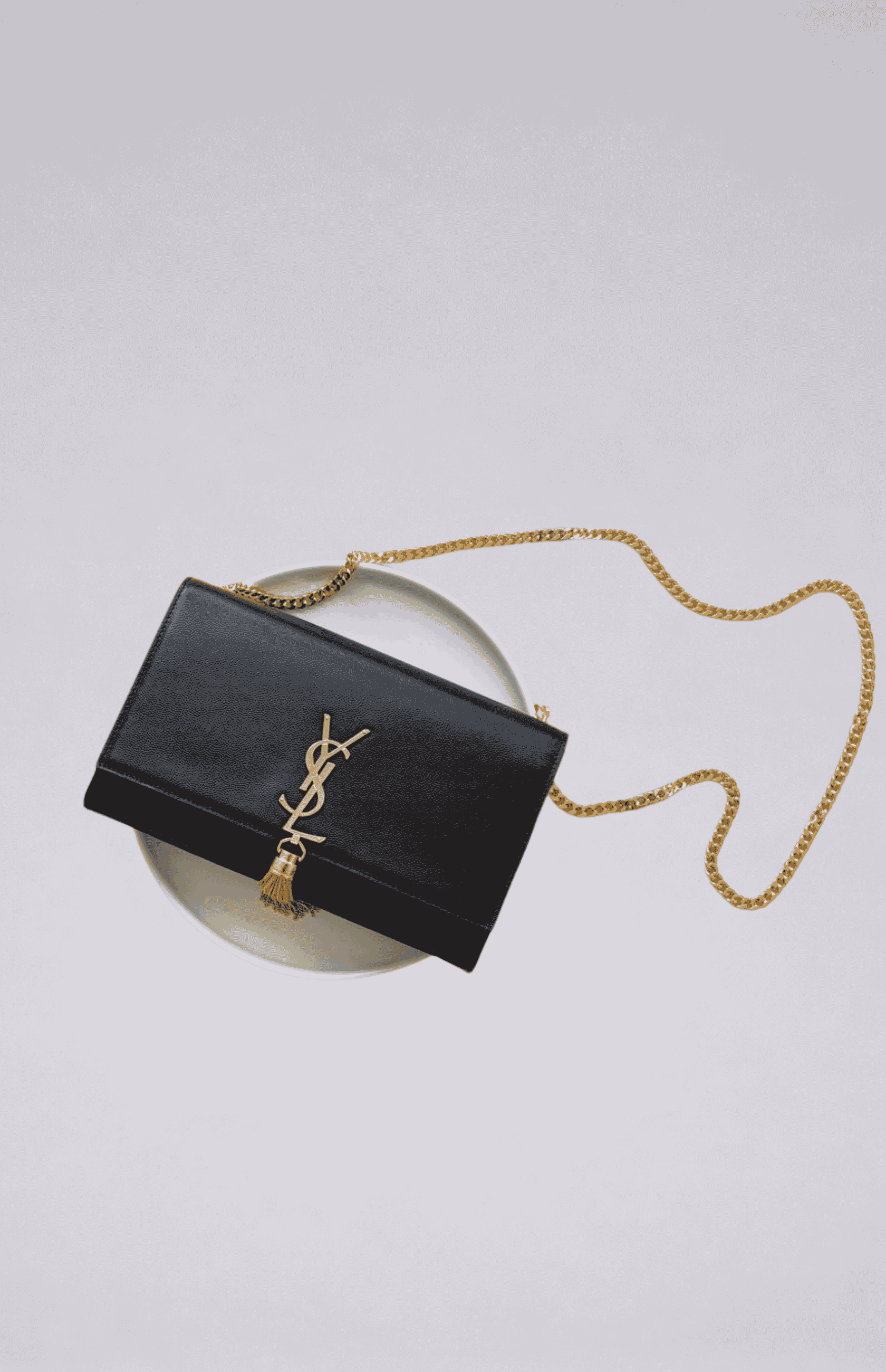 Kate Medium Tassel YSL Wallet on Chain in Grained Leather - Image 7